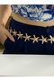 Stylish Gold Plated Design Belt with Pink Detailed Starfish Figure - 3