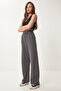 Beli Velcro Comfortable Palazzo Trousers Anthracite Lrv0003