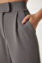 Comfortable Palazzo Trousers with Velcro Waist Smoked Lrv0003 - 3