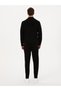 Black Slim Fit Cotton Blend Sweatpants with Elastic Legs 50311677-Vr046 - 4
