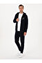 Navy Blue Slim Fit Cotton Blend Sweatpants with Elastic Legs 50311677-Vr033 - 3