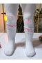 Baby Girl Children's Pantyhose Cotton Bow Tulle Ribbed Scented White - 6