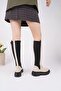 Di̇asa Suede Thick Sole Stretch Detailed Zippered Women's Boots - 5
