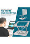 Premium 360° Rotating Laptop Stand | Adjustable Height & Angle, Foldable Aluminum Alloy Design - 7