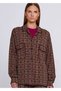 Jacquard Patterned Relaxed Cut Knitwear Jacket - 6
