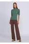 Jacquard Patterned Knitwear Trousers - 5