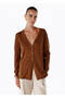 Ultrafine Organic Cashmere Camel Knitwear Cardigan - 3