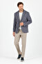 Savue Men's Navy Blue Cotton Blend Lycra Stretch Fabric Sports Blazer Jacket - 5