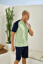 New Season 2026 Men's Luxury Design Crew Neck Shorts Set - 4