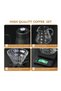 Coffee Maker Set V60 Dripper Grinder Stainless Steel Kettle Timer Filters Cup Travel Bag Gi 9pcs - 5