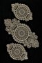 Living Room Set, Bedroom 3 Piece Coffee Table Cloth, Table Cloth 3 Piece Room Set Cappuccino - 2