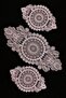 Living Room Set, Bedroom 3 Piece Coffee Table Cloth, Table Cloth 3 Piece Room Set Powder - 2