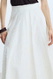 Ekru Embroidered Skirt - 5