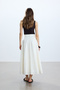 Ekru Embroidered Skirt - 7