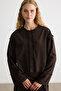 Chocolate Tassel Detailed Cotton Linen Shirt - 2