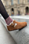 Oxford Genuine Suede Cork Sole Sheepskin Shoes - 3