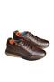Brown Leather Men's Sneakers - 3