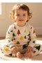 Colorful Trees Three Straps with Ribbons Winter Baby Girl Boy 2-Piece Set - 2