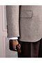 Italian Style Slim Fit 4 Drop Mono Collar Men's Single Jacket Beige T13535 - 4