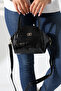 Women's Burgundy Crocodile Patterned Handbag – Stylish and Elegant Design - 4