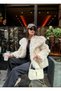 Women's Oversize Snap Fastener Premium Faux Lolita Fur - 6
