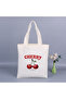 Patterned Cloth Bag - Artistic Shoulder Bag - Women's Shopping Bag Set of 2 - 5