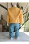 Boys Girls Kids Bottom Top Set Unisex Long Sleeve Tracksuit Casual Sport Stylish Modern Design Ribbed - 7