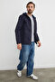 Diver Fabric Zippered Hooded Coat - 4
