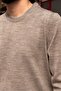 Men'S, Crew Neck, Slim Fit, Old Money, Wool-Acrylic Fiber, Knitwear Sweater Pltk03 - 5