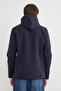 Diver Fabric Zippered Hooded Coat - 8