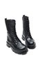 Women's Genuine Leather Sheepskin Winter Lace up Zippered Boots - 4