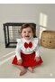 Baby Child 2-Ply Skirt Ribbed Bluse Set Bottom Top Set - 2