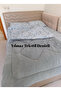 Blue Ethnic Double Size Fluffy Bedding Set with Fitted Sheet | Dowry Set - 4