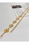 Flower Figured Chain Belt Women's Belt Dress Belt Waist Belt Body Belt Shirt Belt - 4