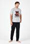 Teddy Bear Men's Groom Pajama Set, Short Sleeve, Pocket, Seasonal 100% Cotton, Dowry, Groom Bundle - 8