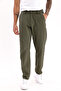 Men's Dark Khaki Linen Trousers – Breathable, Relaxed Fit Casual Wear -Wide Size Range-