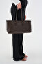 Women's Long Tote Bag Brown - 4