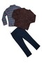 3-piece knitwear sweat & pants & shirt boys' set - 6