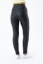 Women's Leather Leggings Black High Waist Lycra Recovery and Stretchy - 000390 - 6
