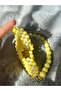 Light Yellow Heart Bag Accessory Handmade Beaded Bag Ornament - 3