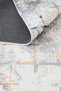 Modern Patterned Washable Non-Slip Base Chenille Gray Orange Blue Kitchen Carpet 8393 - 6