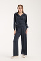 Women's Hooded, Side Gathered Seasonal Top and Bottom Set - 3
