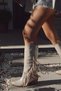 Tassel Detailed Trock Long Below-Knee Western Women's Cowboy Boots