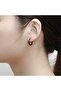 12 Mm Surgical Steel Black Hoop Earrings