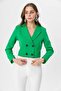 Women's Short Buttoned Blazer Jacket 250218 - 260314 - 2