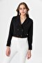 Women's Short Buttoned Blazer Jacket 250218 - 260314 - 4