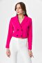 Women's Short Buttoned Blazer Jacket 250218 - 260314 - 2