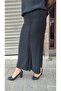 Modest Plus Size Stone-Detail Pleated Lined Portoriko Mom Skirt - 7