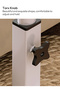 مكتب كتابة متحرك متعدد الوظائف لغرفة النوم بجانب السرير - 5