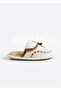 White Ivory Stitched Washable Winter Women's Slippers (Narrow Fit) - 8